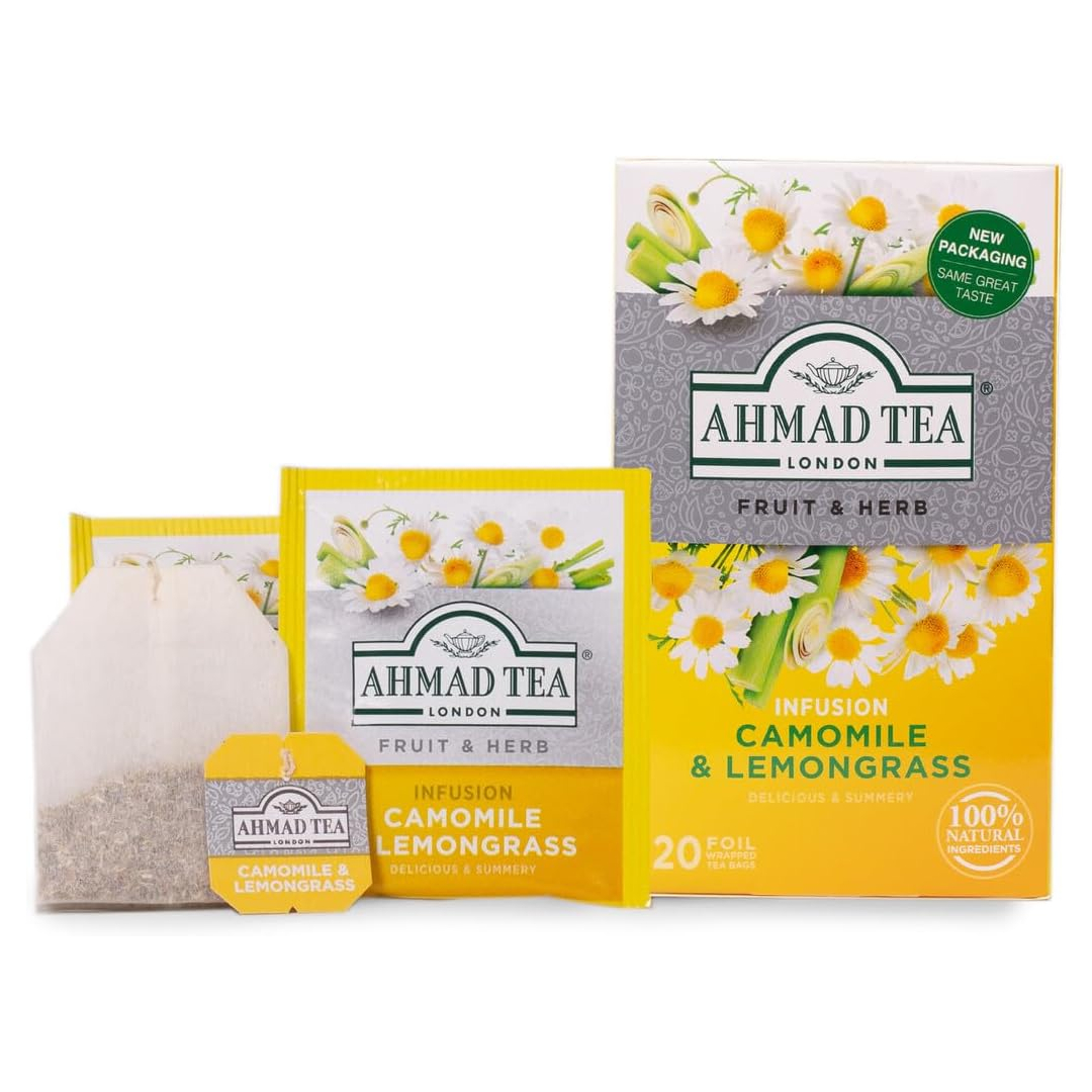 Ahmad Tea Camomile and Lemongrass caffeine free tea