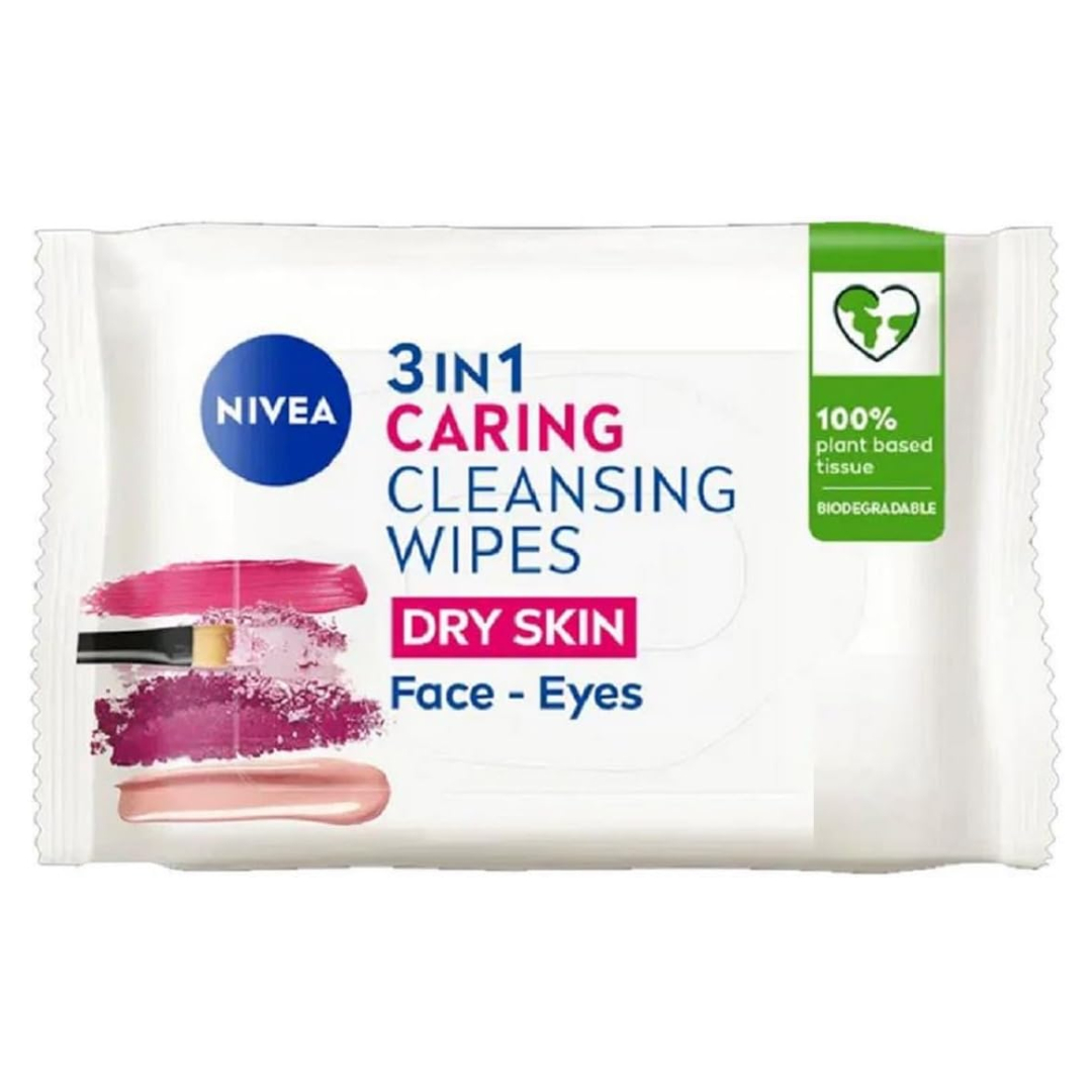 NIVEA 3in1 Caring Cleansing Wipes dry skin