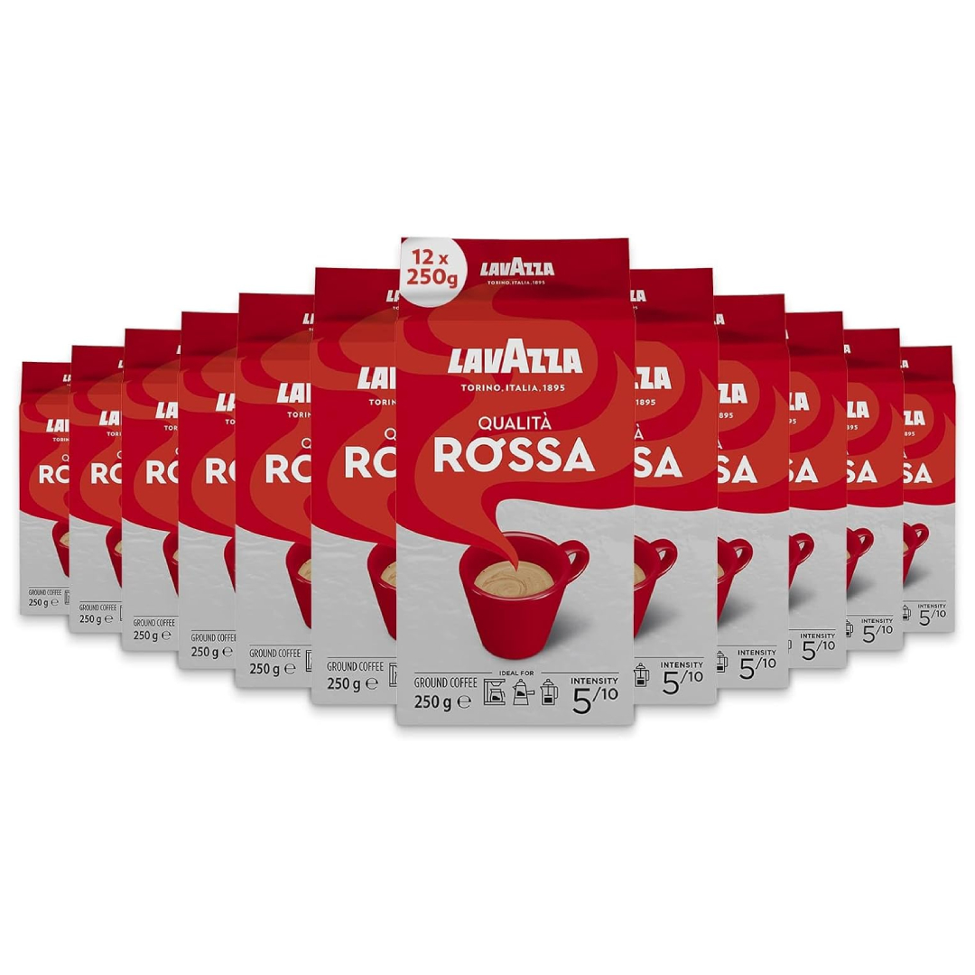 Lavazza Qualità Rossa ground coffee 12 x 250g
