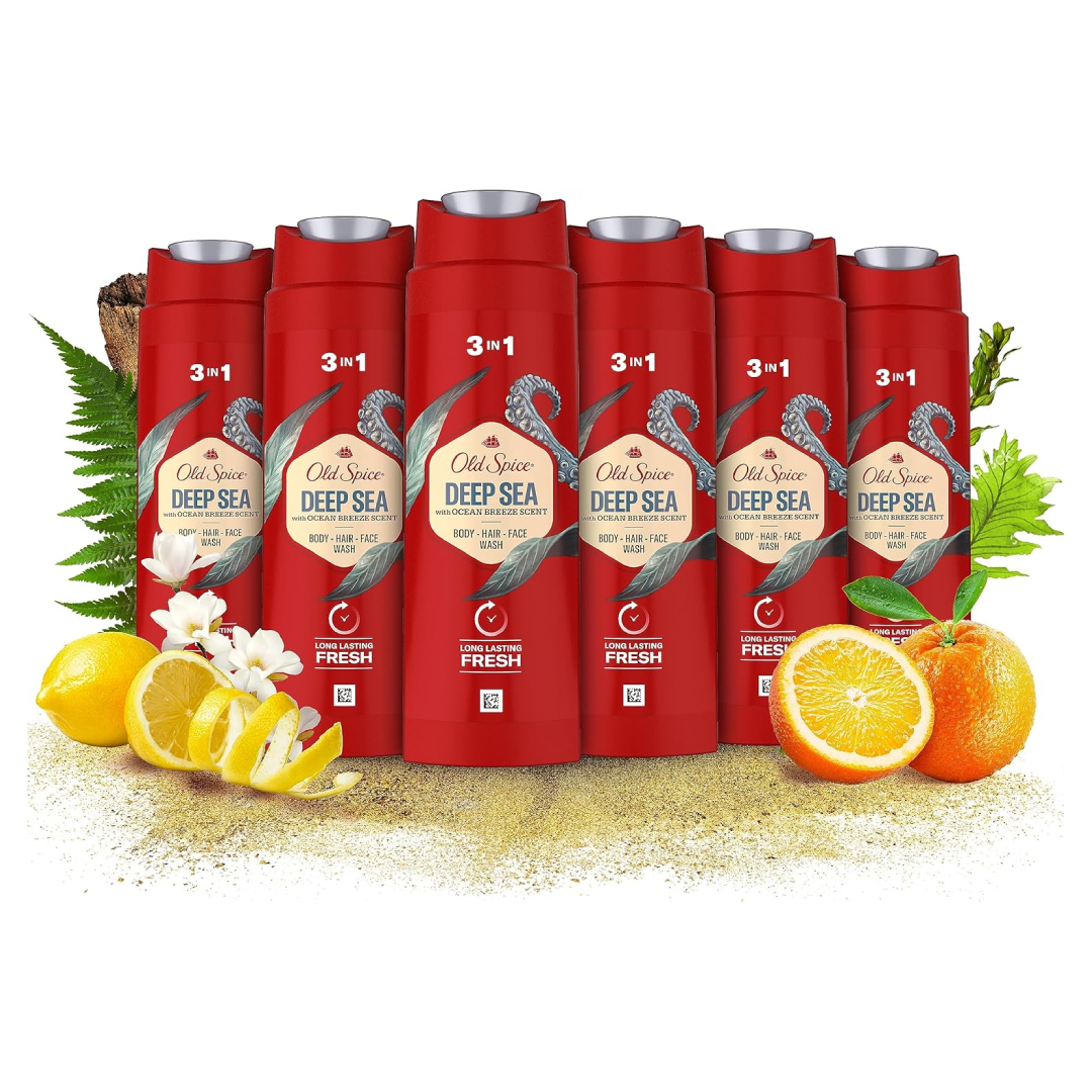 Old Spice Deep Sea shower gel 6 x 250ml