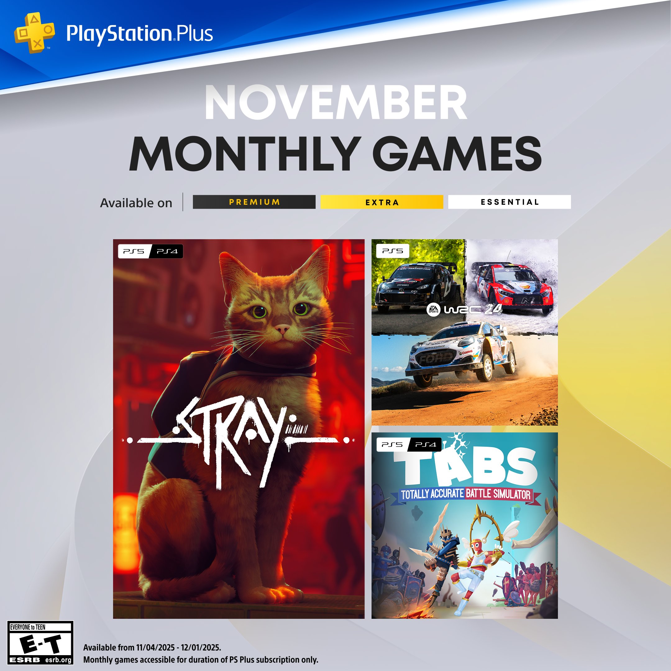 PS Plus Essential November