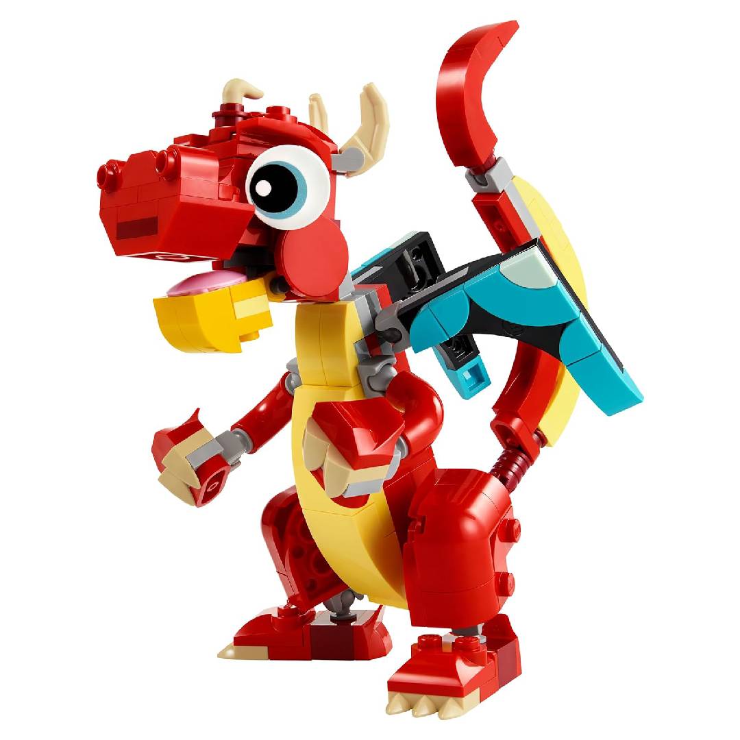 LEGO Creator 3in1 Red Dragon Toy to Fish Figure to Phoenix Bird Model