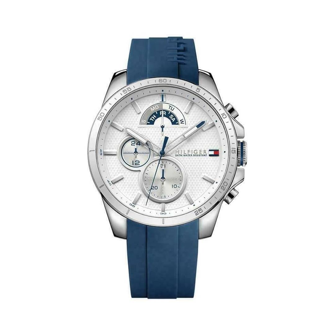 Tommy Hilfiger Analogue Multifunction Quartz Watch for Men with Silicone