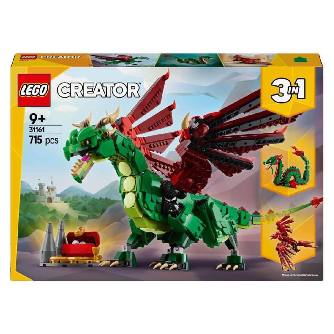 LEGO Creator 31161 3-in-1 Green Dragon Toy