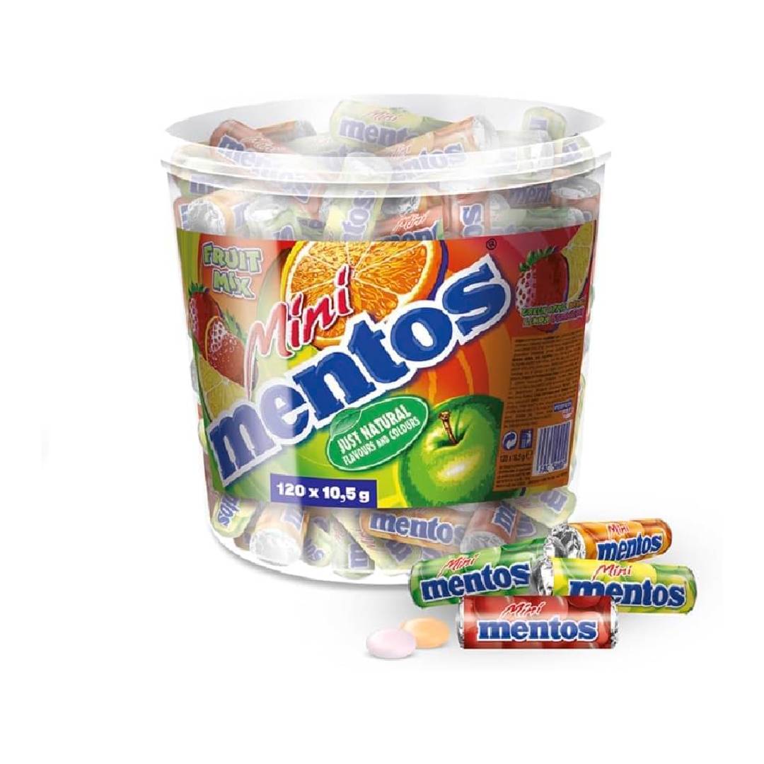 Mentos Mini Mentos Fruit Mix Pack of 120 x 10.5 G)