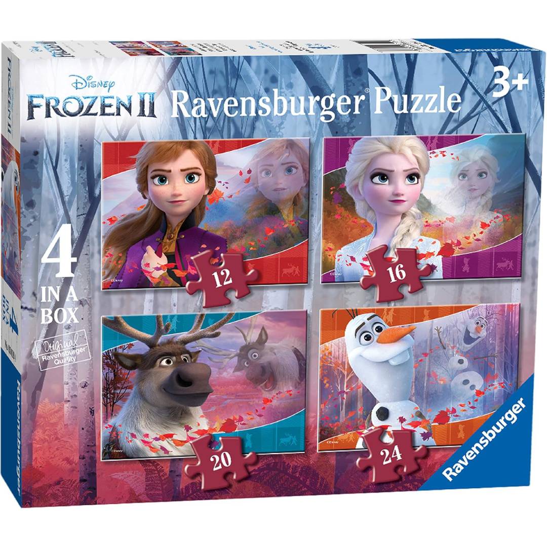 Ravensburger Disney Frozen 2-4 in Box (12, 16, 20, 24 Pieces) Jigsaw Puzzles for Kids Age 3 Years Up