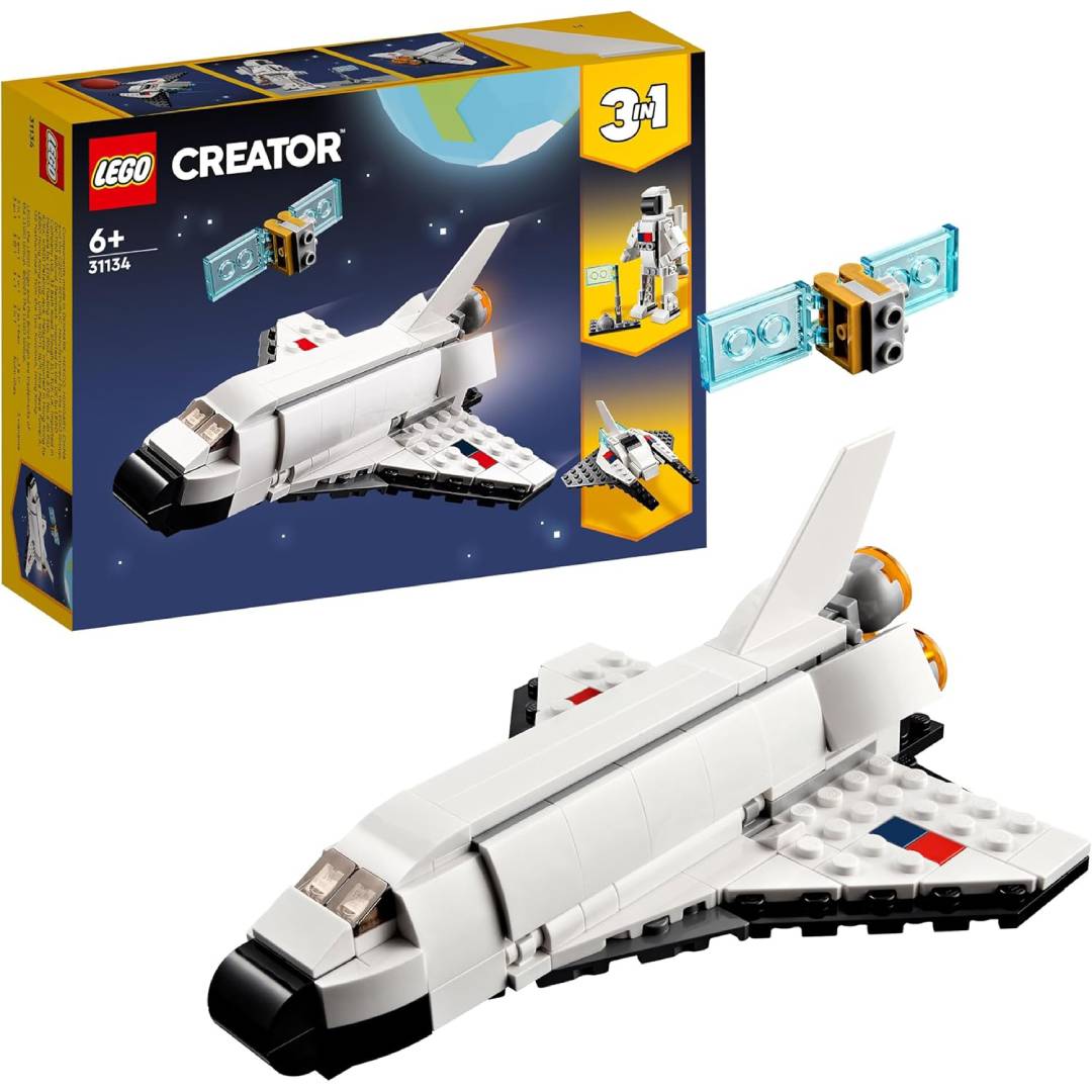 LEGO 31134 Creator 3 in 1 Space Shuttle Toy to Astronaut Figure to Spaceship