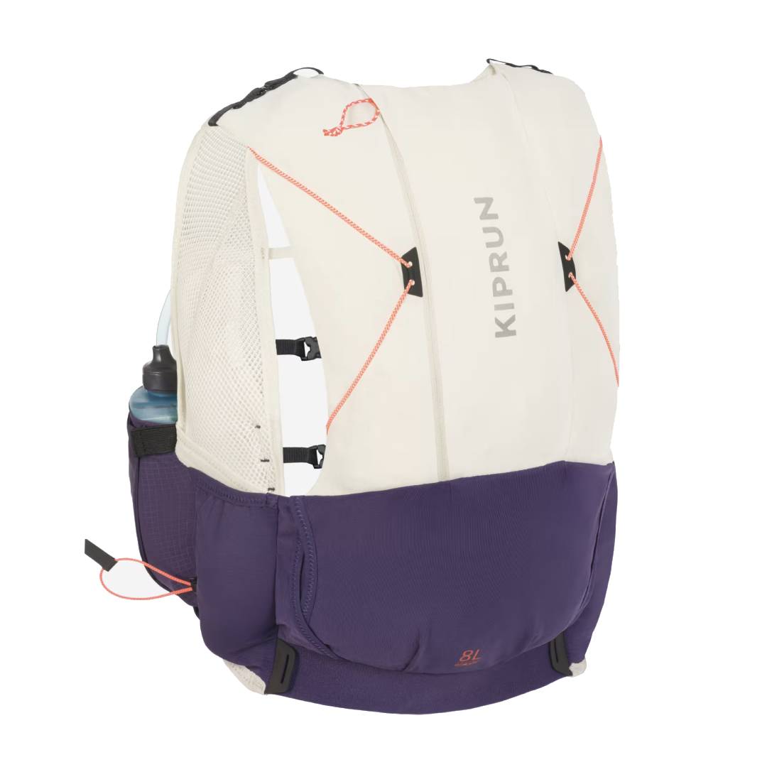 Women's trail running bag + 2 x 500ml flasks included - KIPRUN 900 8L W