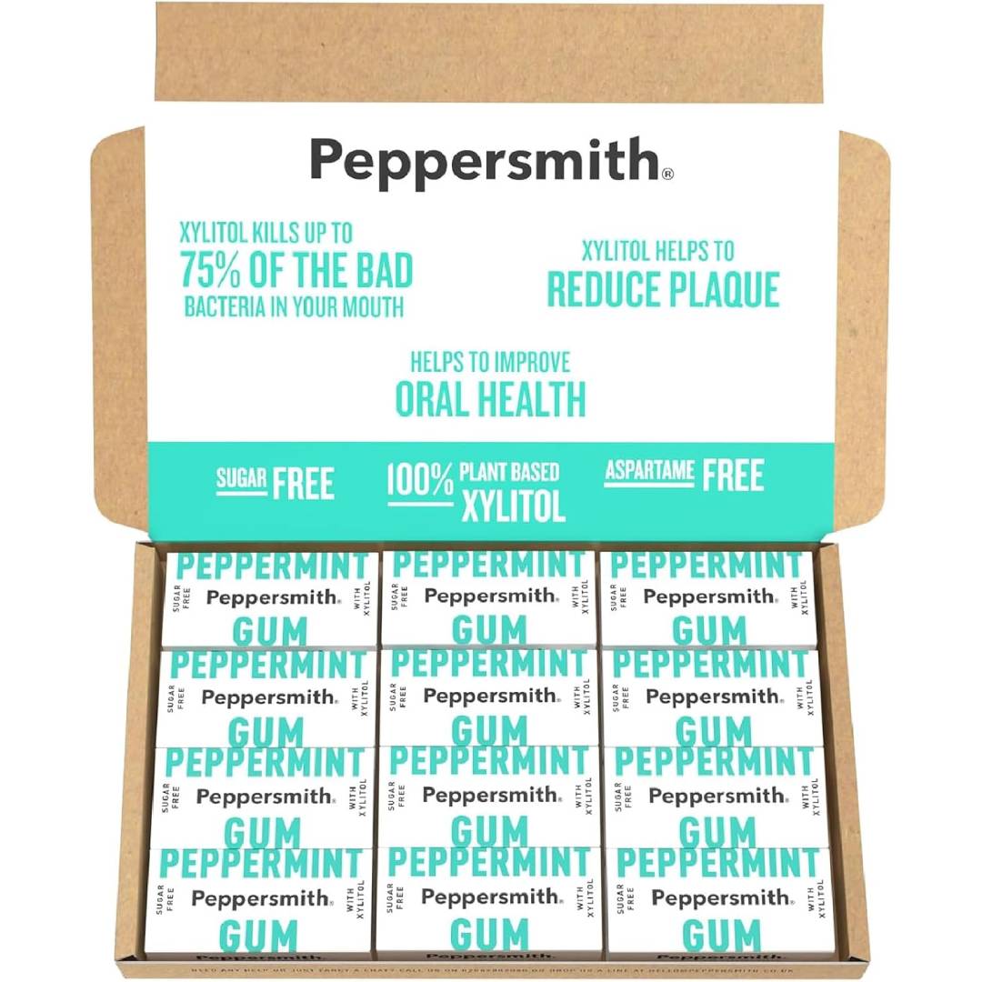 Peppersmith - British Peppermint Chewing Gum - Vegan Friendly