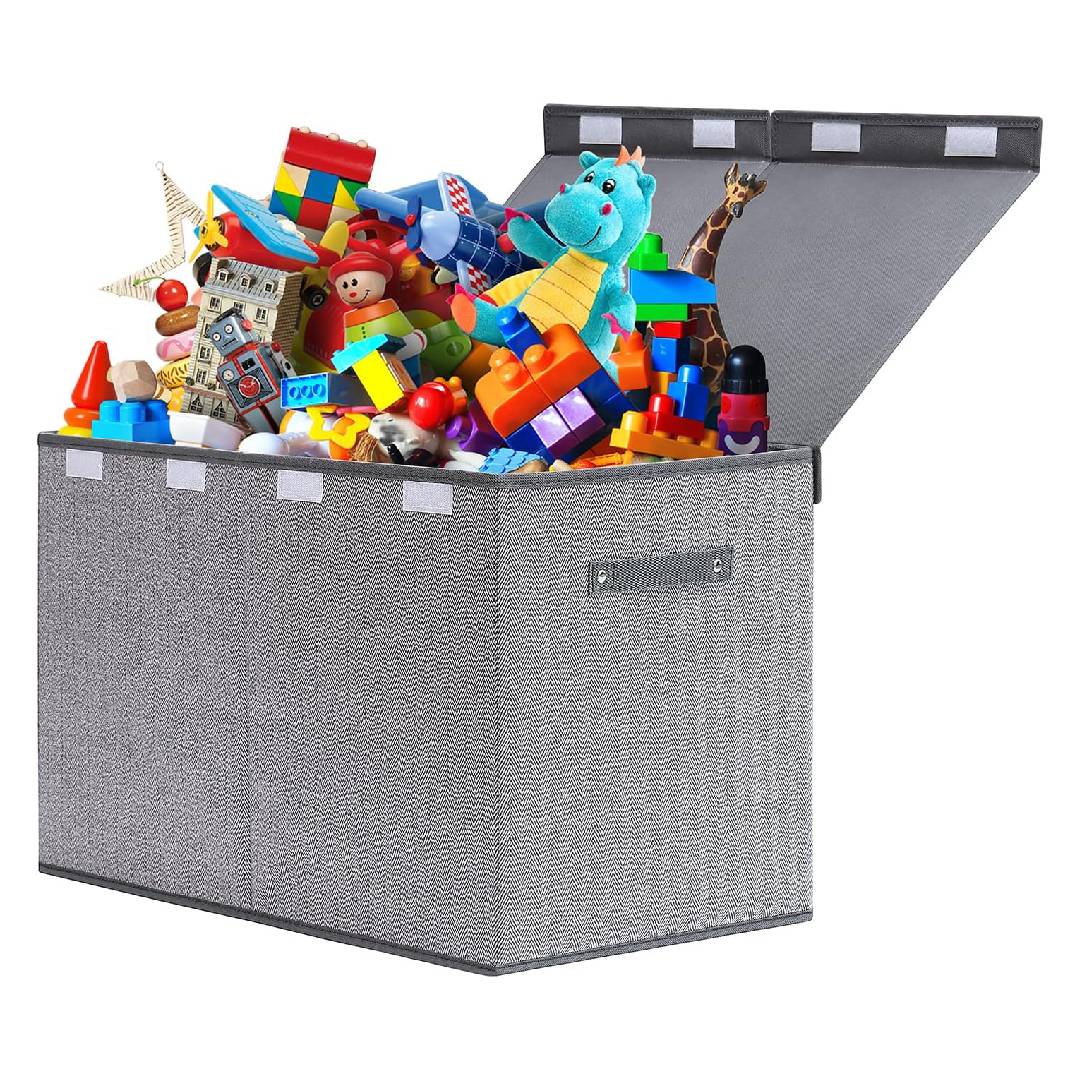 ELUCHANG Toy Storage Box, 81L Large Foldable Kids Toy Chests & Boxes for Boys Girls