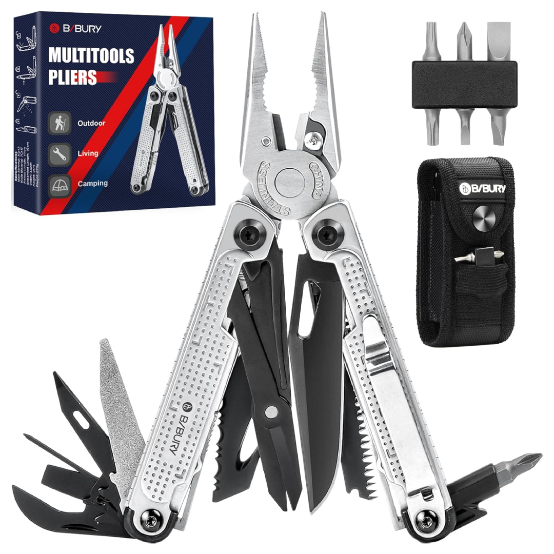 BIBURY 20 in 1 stainless steel multitool