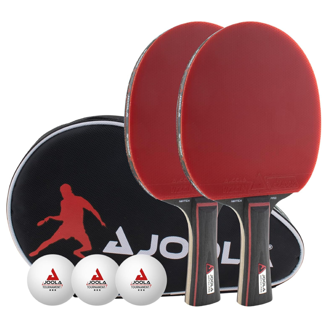 JOOLA table tennis set with storage case