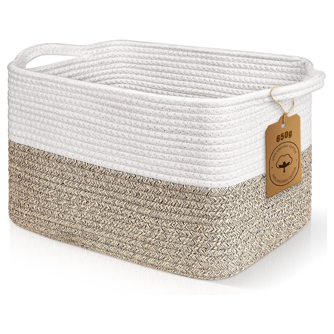 Lychico Cotton Rope Woven Basket