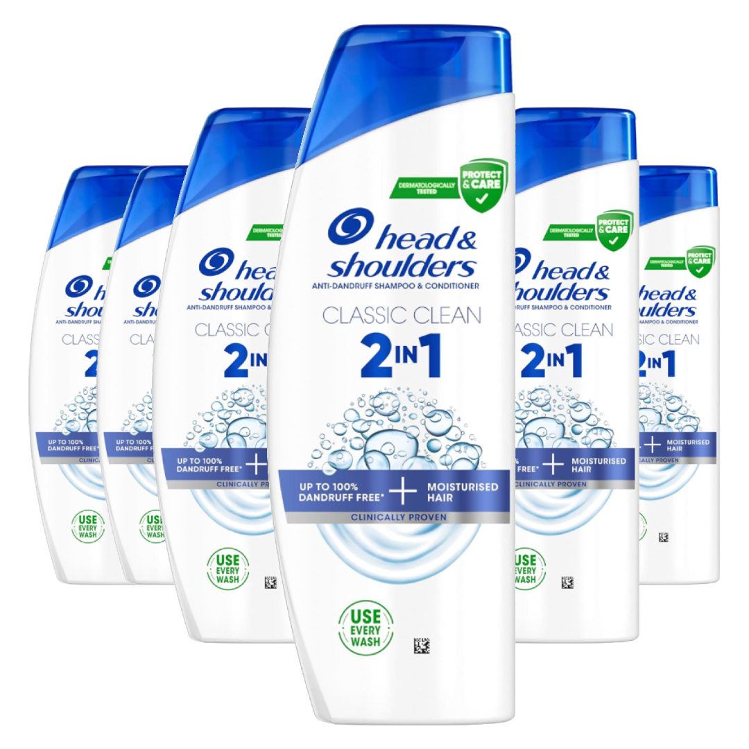 Head & Shoulders Classic Clean 6 pack anti dandruff shampoo