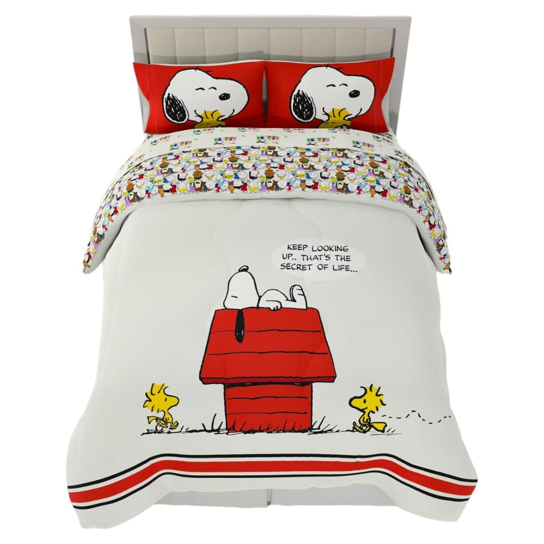Peanuts Snoopy microfiber bedding set
