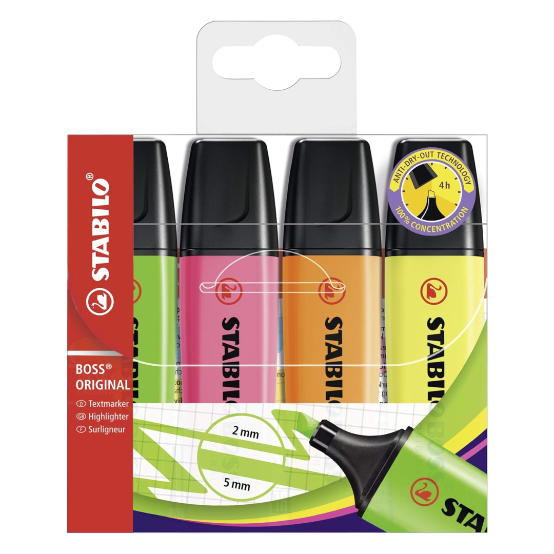 Stabilo Boss Original neon highlighter set