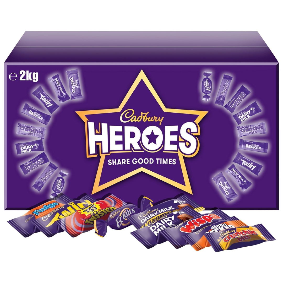 Cadbury Heroes Chocolate Bulk Share Box 2 kg