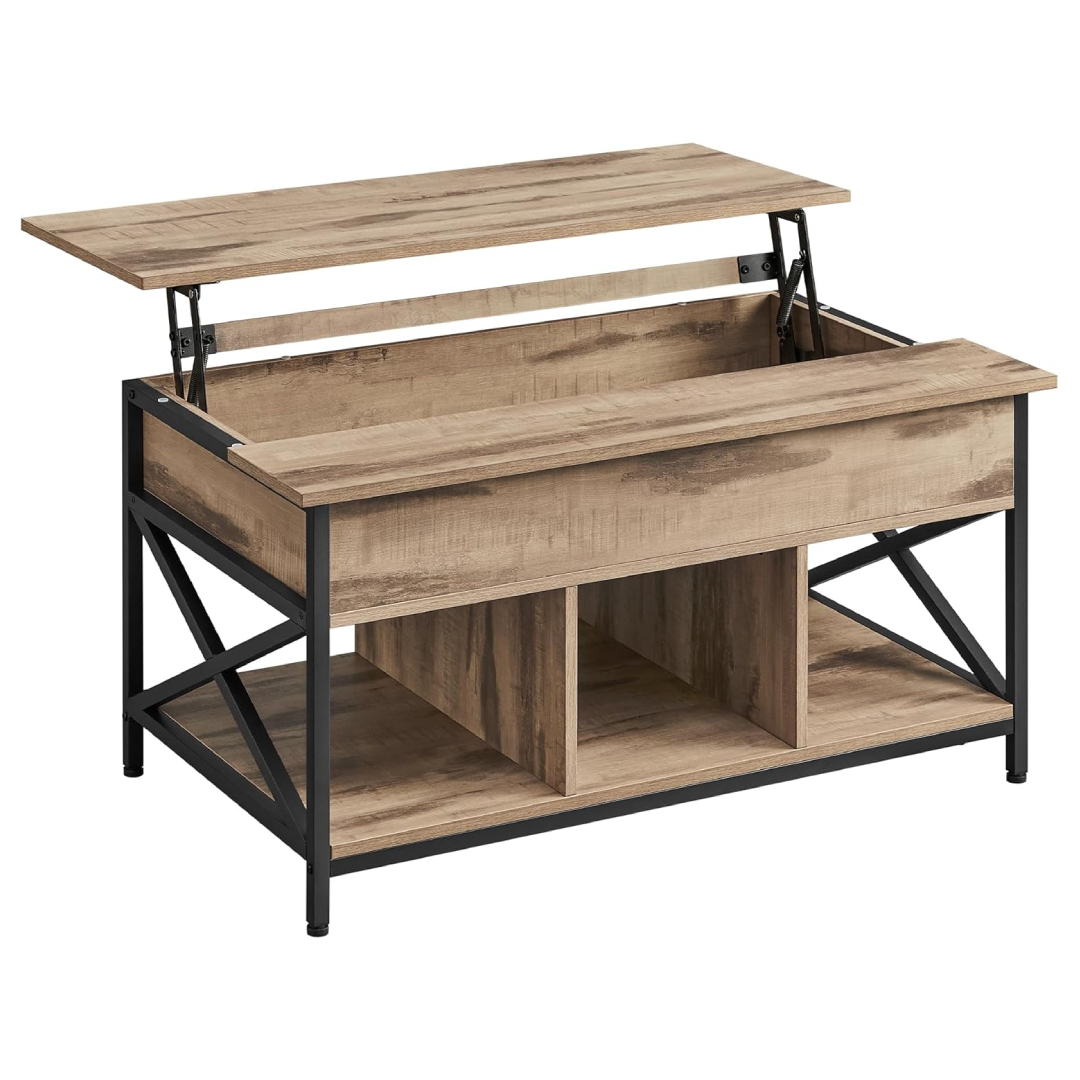 VASAGLE lift top coffee table with storage