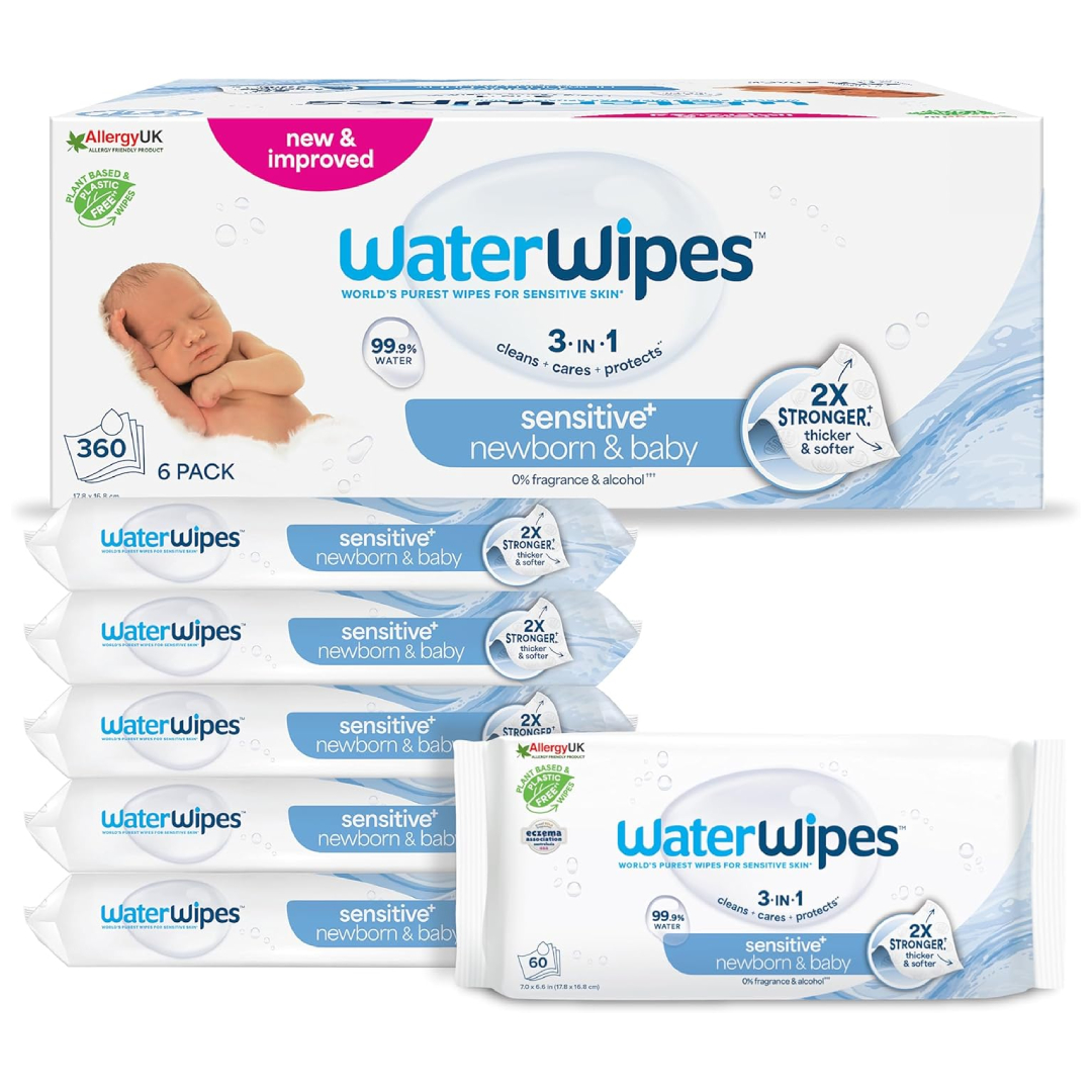 WaterWipes Sensitive baby wipes 6 pack