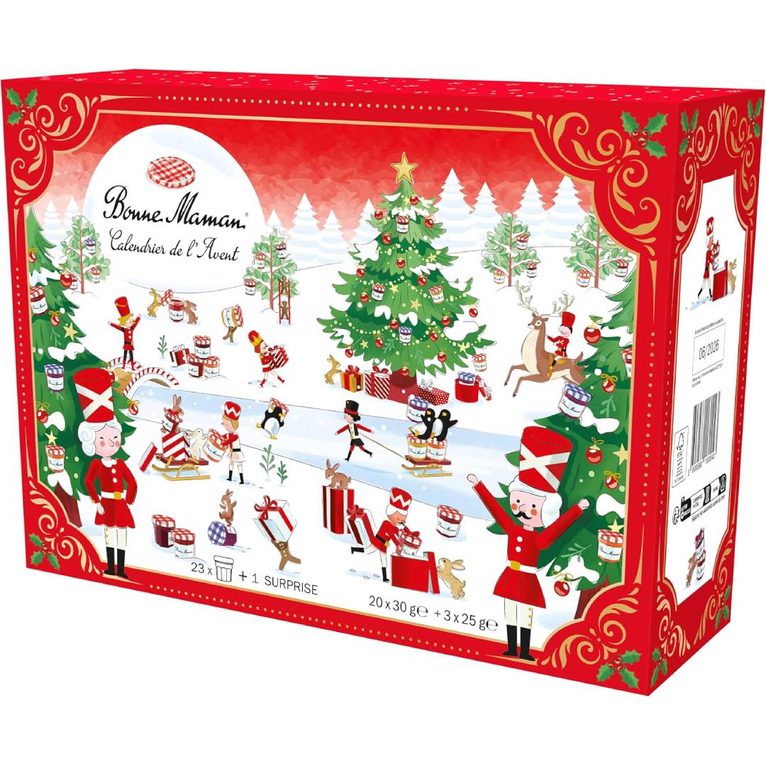 Bonne Maman Limited Edition 2025 Advent Calendar with 24 Authentic Treats