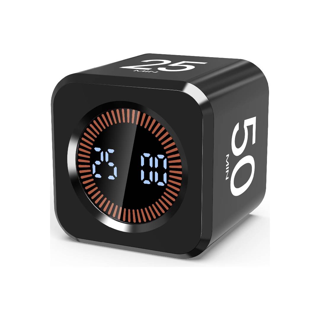 Pomodoro Timer Cube Visual Productivity Flip Timer for Kids Classroom Desk