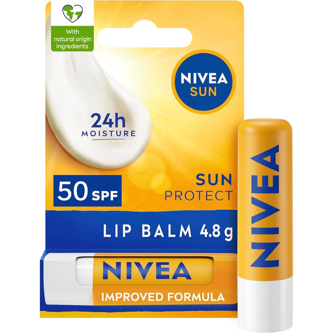 NIVEA SUN Protect Caring Lip Balm SPF50 (5.5ml)
