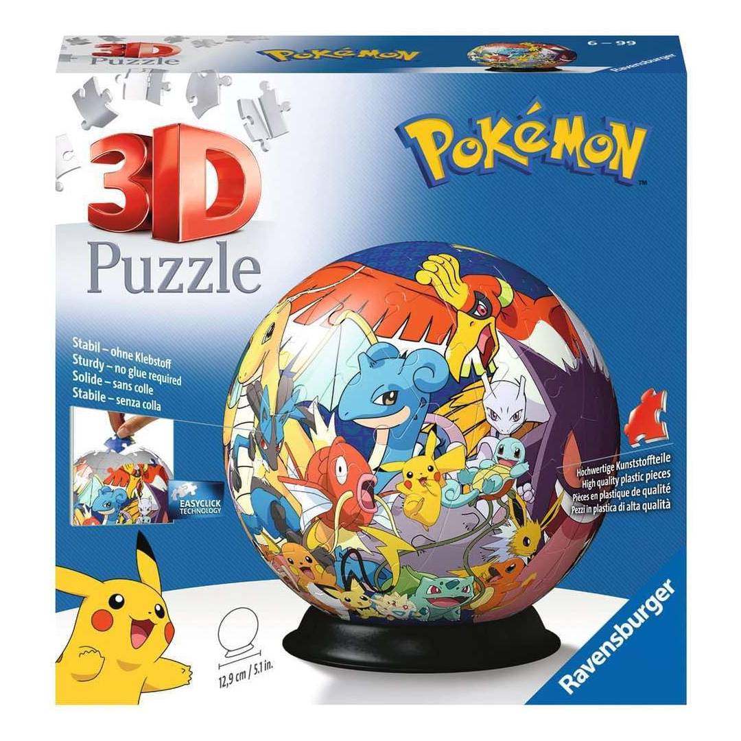 Ravensburger Pokemon 3D Jigsaw Puzzle Ball for Kids Age 6 Years Up - 72 Pieces - No Glue Required for Boys and Girls