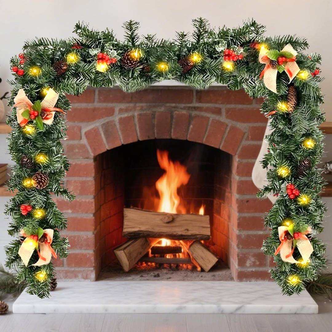 Christmas Garlands with Lights