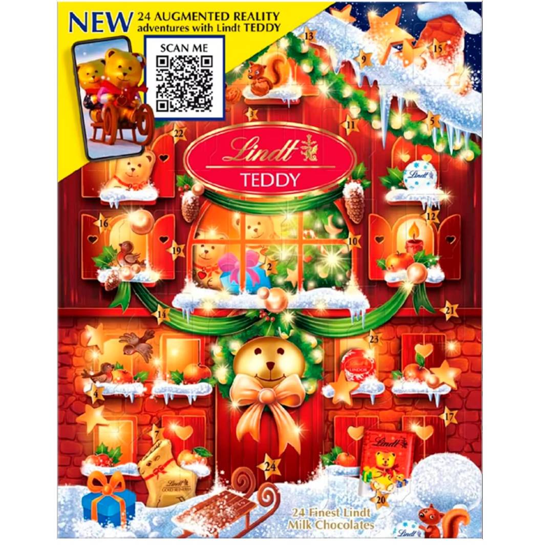 Lindt Teddy Milk Chocolate AR Advent Calendar 2025
