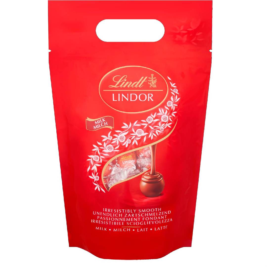 Lindt Lindor Milk Chocolate Truffles Bag - Approx 80 balls