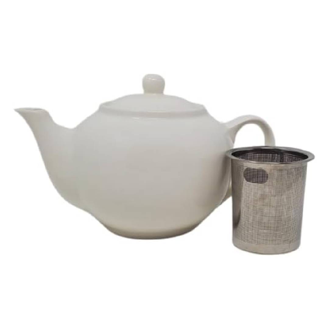 Mcentee'S Tea Mcentee'S Dublin Ceramic Tea Teapot 600Ml/20 Oz (2 Cup) With Removable Stainless Steel Infuser