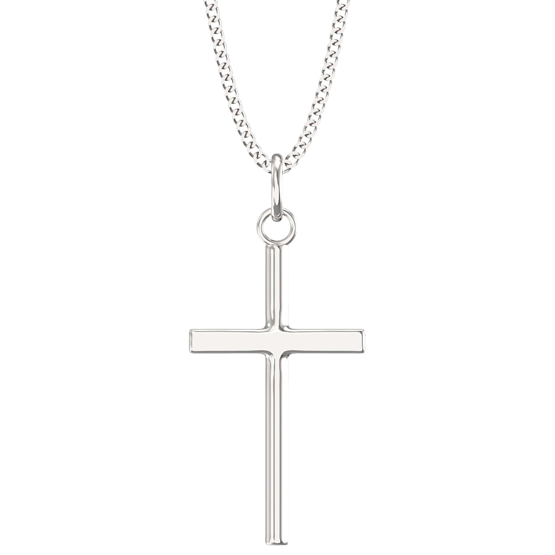 sterling silver crucifix necklace