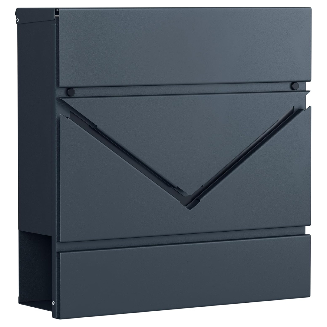 modern wall mounted mailbox