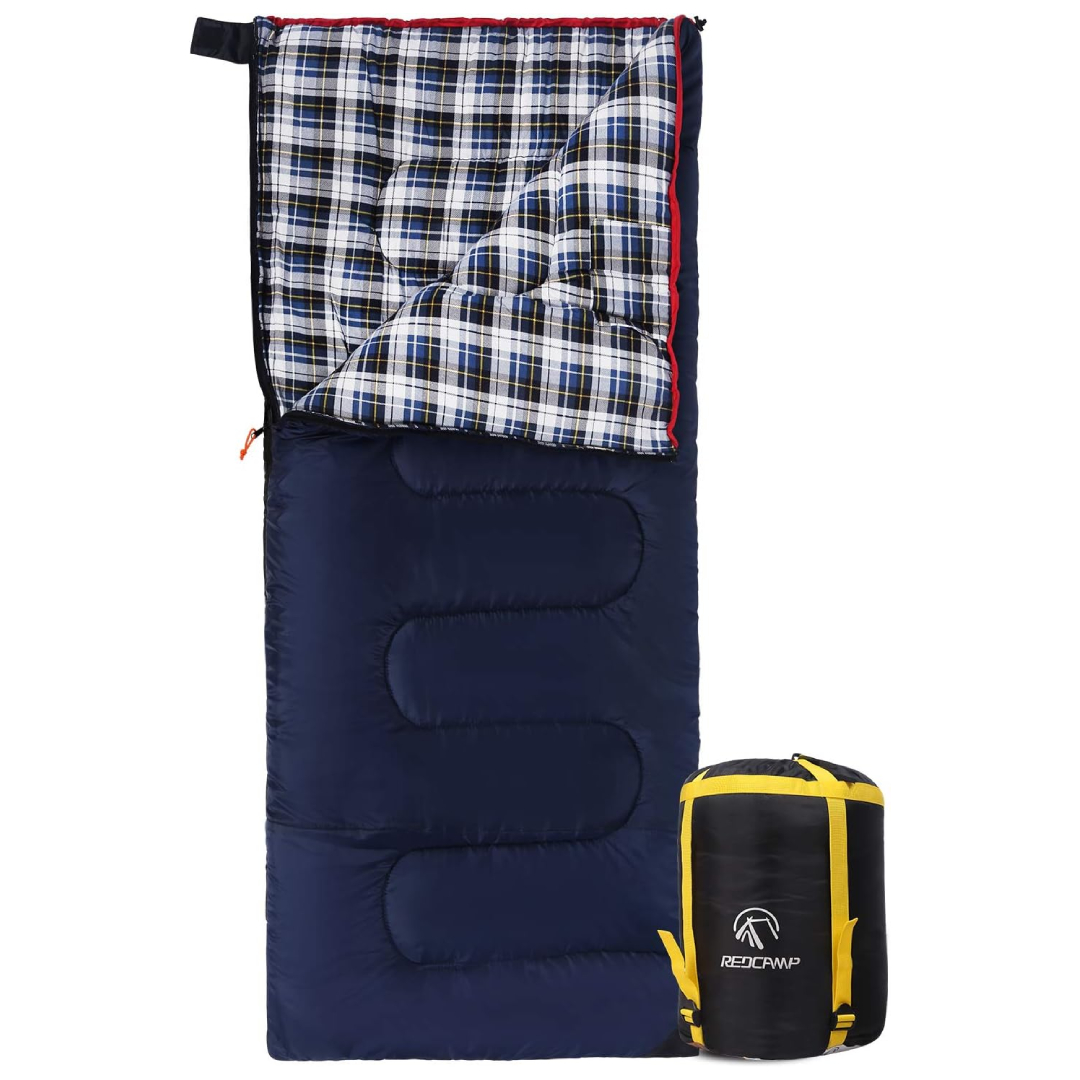 flannel sleeping bag adult camping