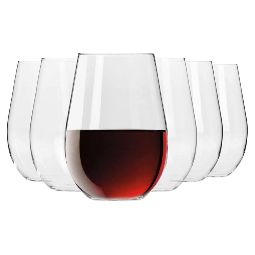 krosno stemless wine glasses 580 ml
