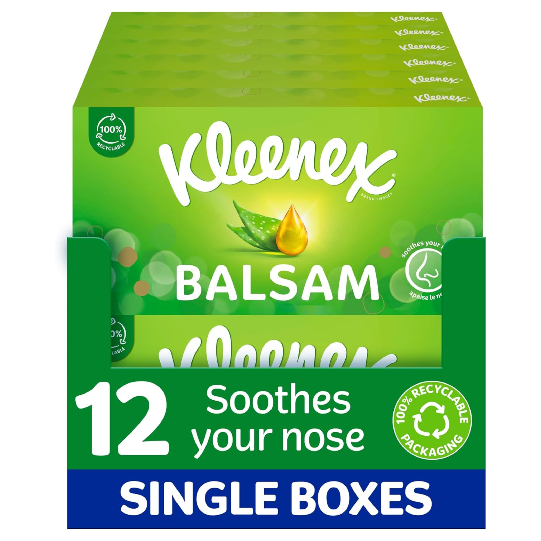 kleenex balsam tissues pack
