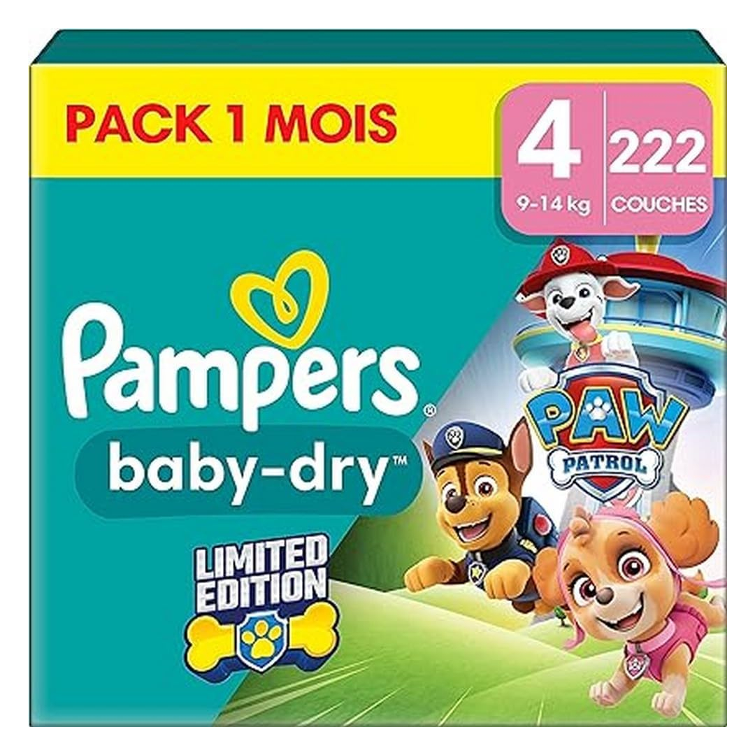 pampers paw patrol size four