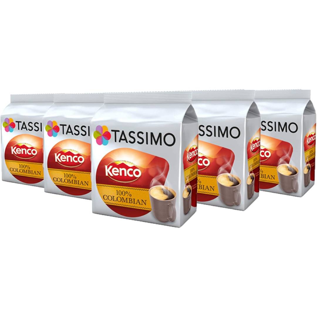 Tassimo Kenco Colombian 16 T DISCs (Pack of 5, Total 80 T DISCs)