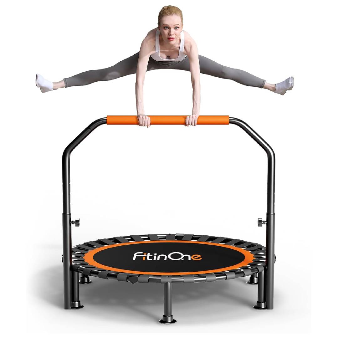 FitinOne Foldable Mini Trampoline Load 450lbs