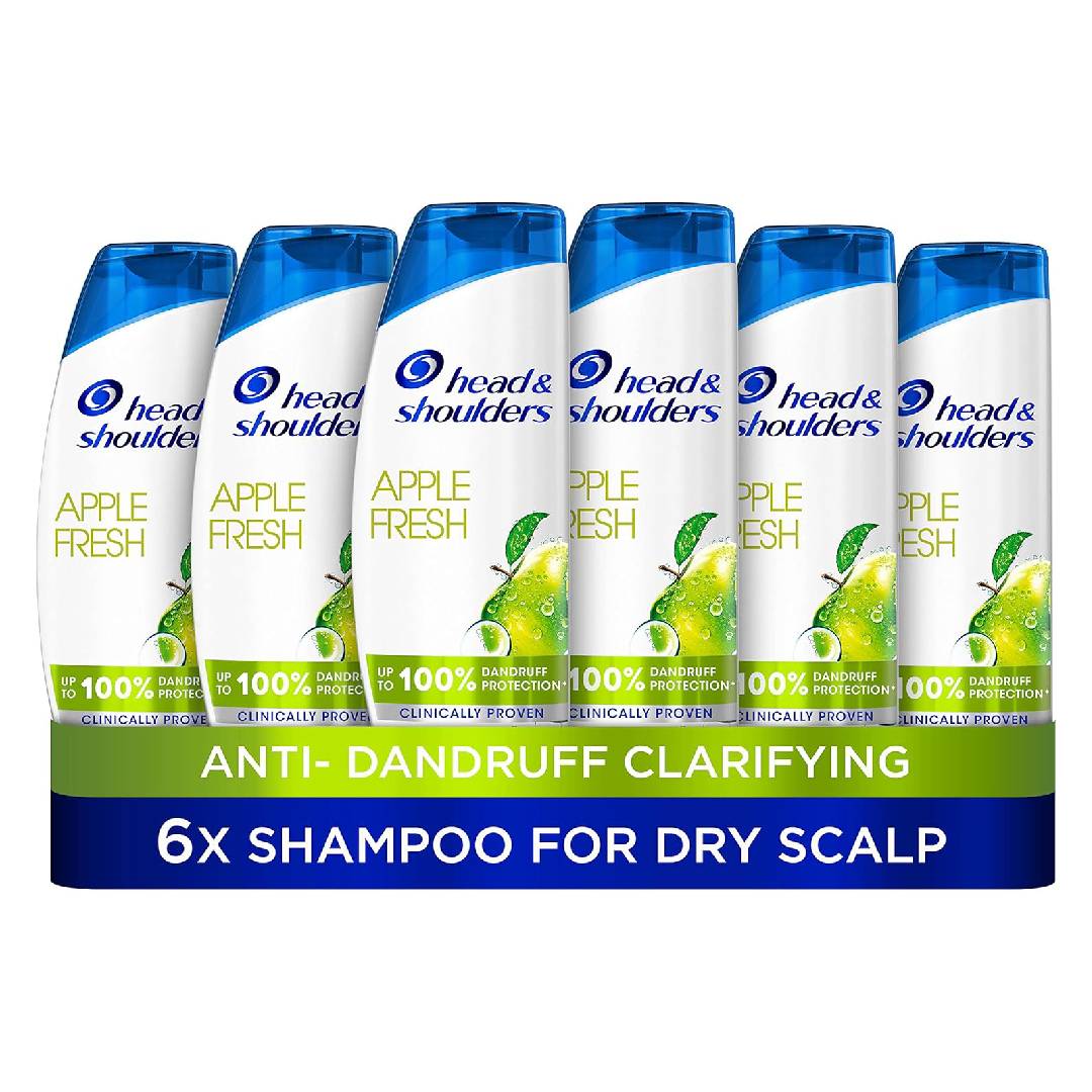 Head & Shoulders Apple Fresh Scented Dandruff Shampoo, 250 ml, Pack of 6