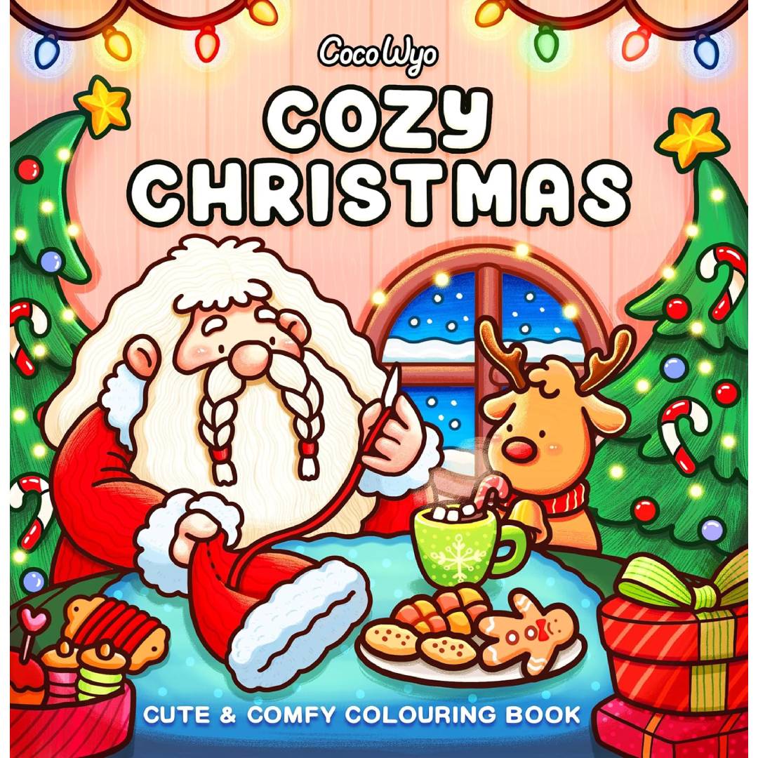 Cozy Christmas: The Cute and Relaxing Festive Colouring Book for Kids and Adults