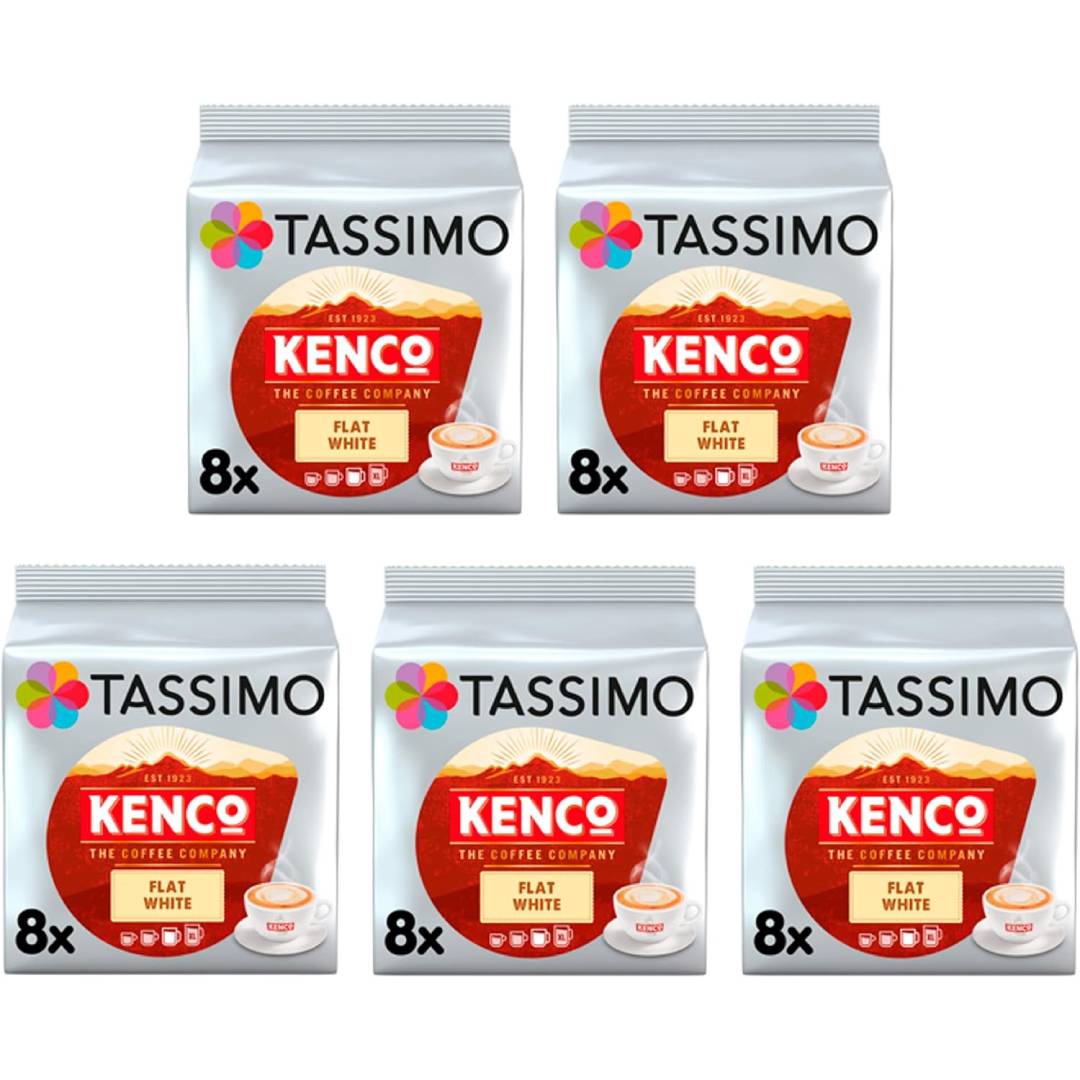 Tassimo Kenco Flat White Coffee Pods x8