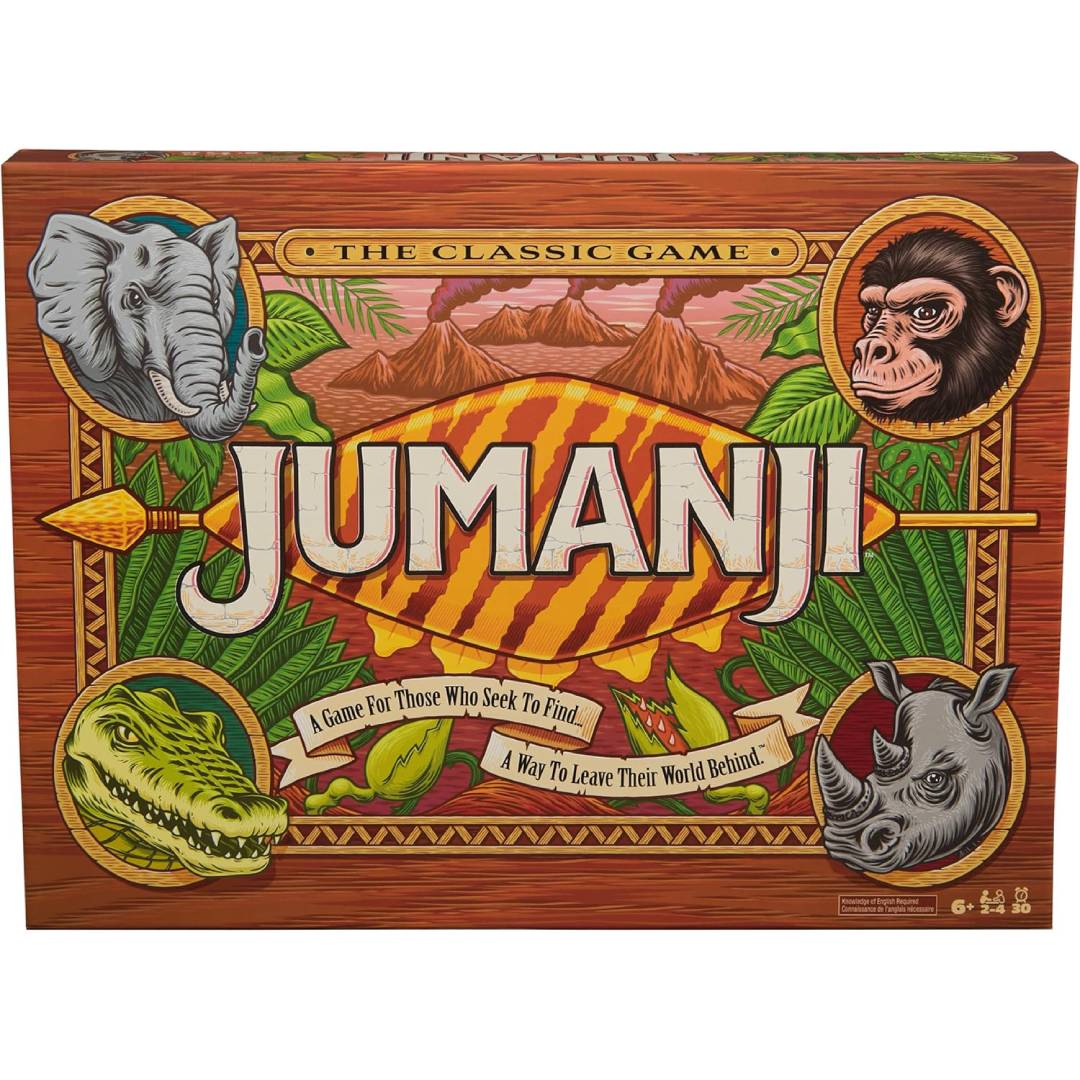 Jumanji The Game, The Classic Adventure Board Game for Kids and Families Aged 8 and Up