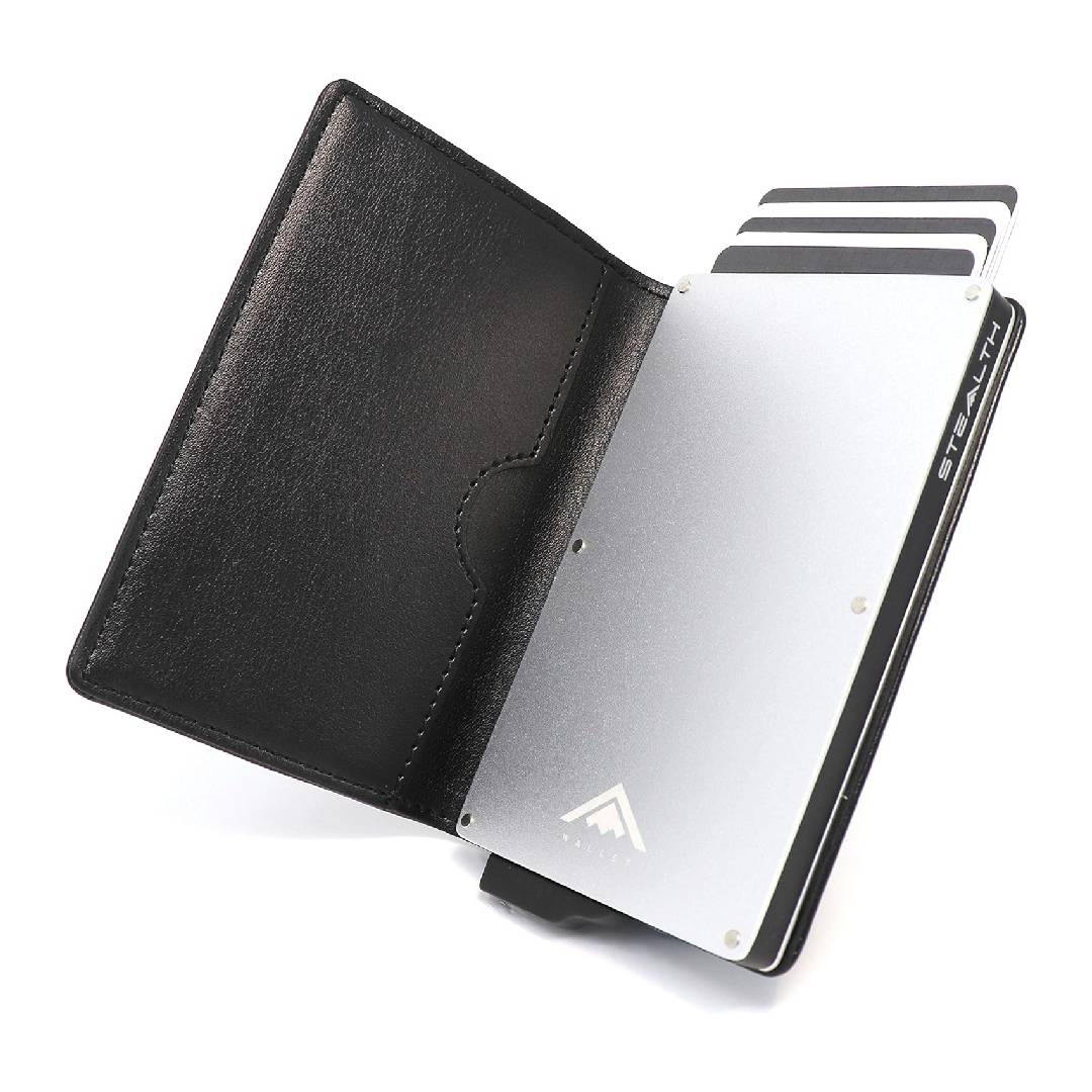 Stealth Wallet RFID Card Holder Wallet - Smart Minimalist Pop Up Wallets with Gift Box