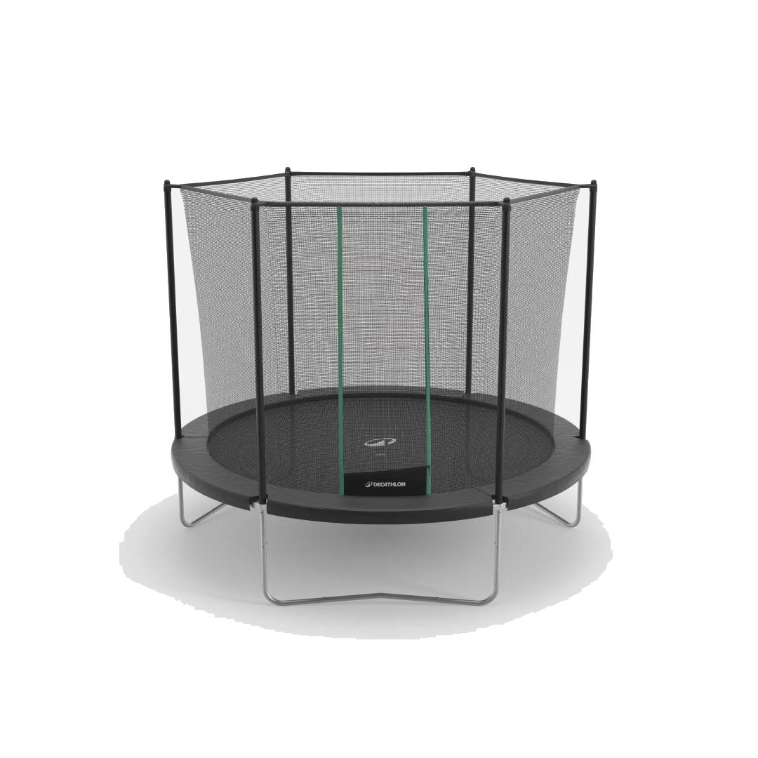 DOMYOS Trampoline 300 with Netting - Tool-Free Design