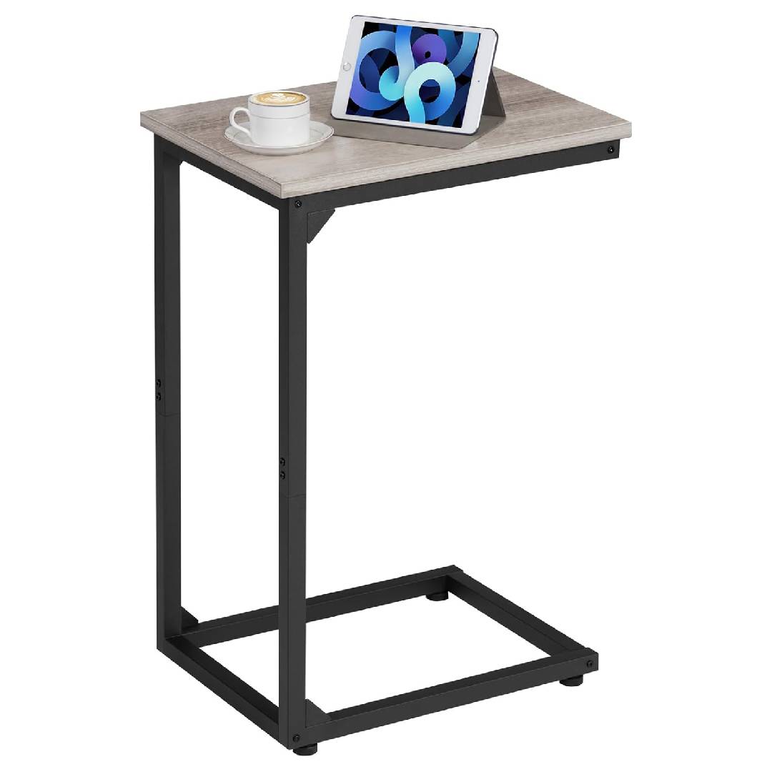 AMHANCIBLE C-Shaped Side Table, Bedside Table