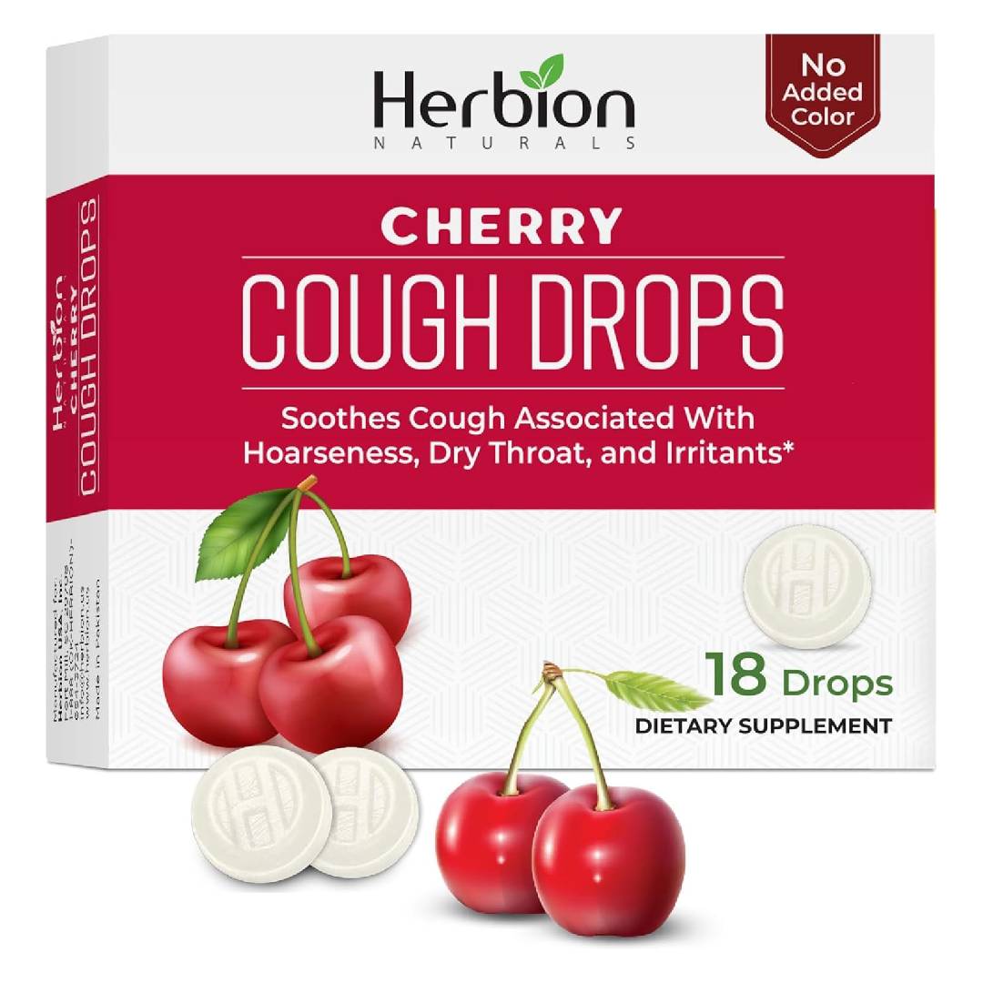Herbion Naturals Cough Drops with Natural Cherry Flavor