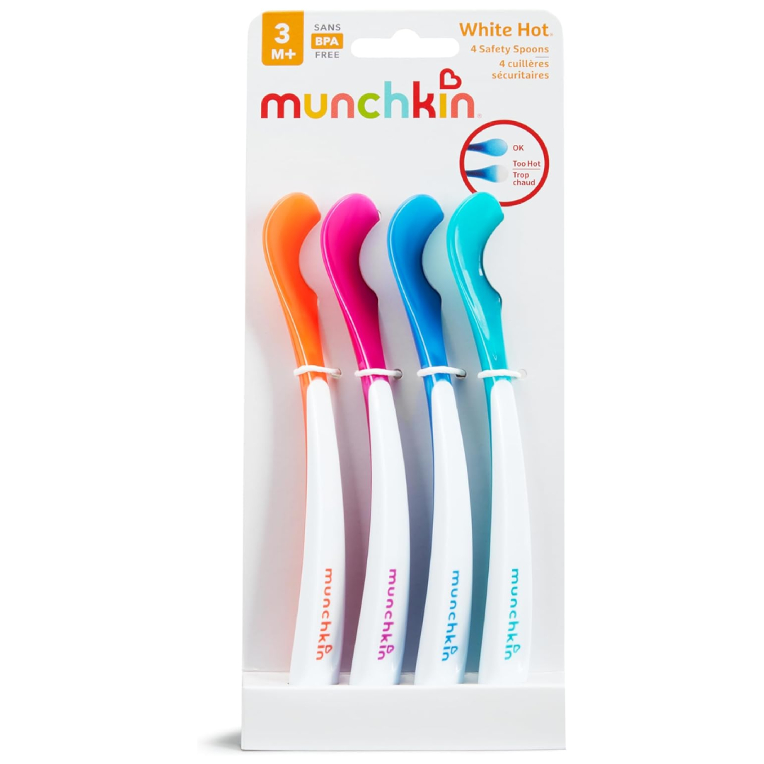 Munchkin White Hot baby spoons