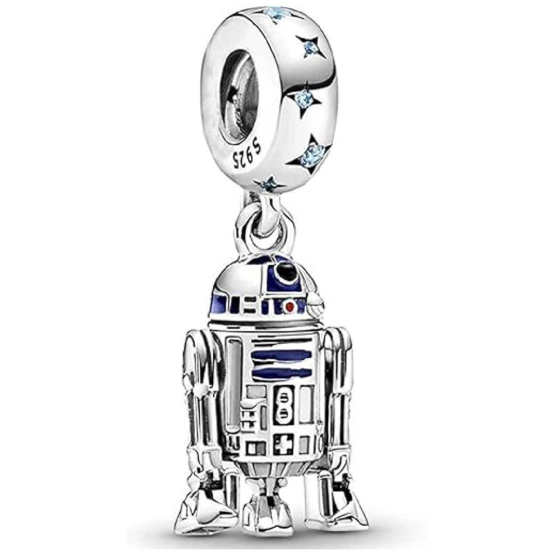 R2-DT Star Wars Jedi Charm 925 Silver