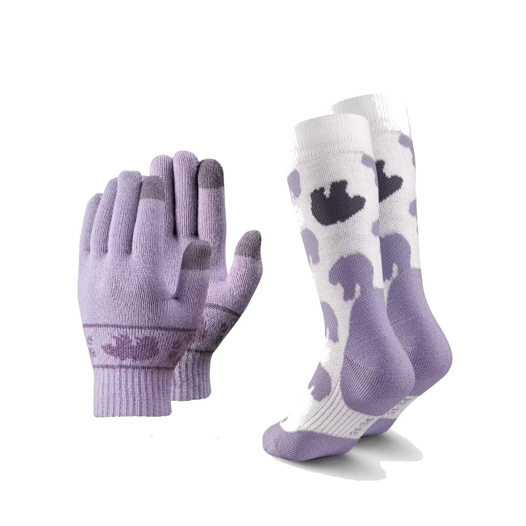 QUECHUA Kids’ Gloves and Socks, 4-14 years - Limited Edition - Purple